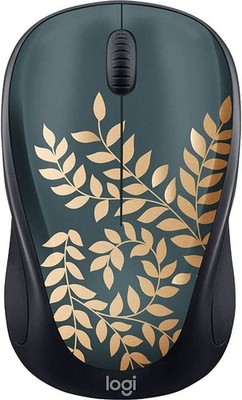 Logitech Maus Atemberaubende Golden Garden Design Collection Limited Edition Kabellos