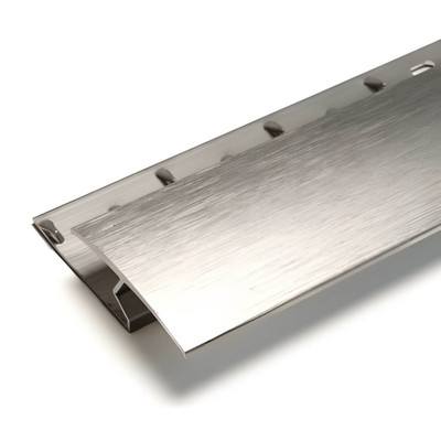 Übergangsstange Teppich zu Hartboden 50 mm x 0,9 m Aluminium gebürstet 7,8 mm verschraubt