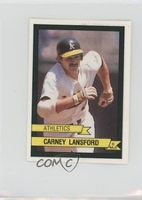 1989 Panini Album Stickers Carney Lansford #421 0q3