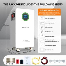 16kWh Battery Storage 48V PV Solar Power Storage Battery 314Ah LiFePO4 New