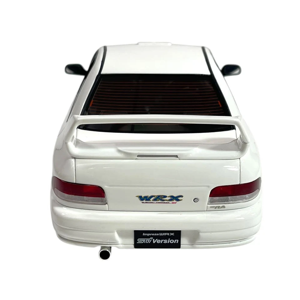 Modellino Auto OttoMobile 1/18 Subaru Impreza WRX Type RA STI 2000 Pure White - Immagine 3 di 4