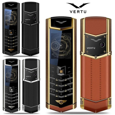 Vertu Handy Luxus Metall Leder Telefon Dual Sim Bluetooth Handy GSM