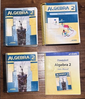 Abeka Algebra 2 Textbook, Solution Key, quizzes and key