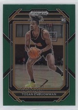 2023-24 Panini Prizm Draft Picks Green Prizm Tosan Evbuomwan #11 0c4