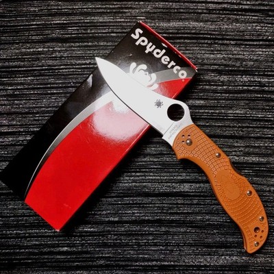    Rare Spyderco Stretch Knife HAP40/SUS410 Burnt Orange Sprint 1/1200 NIB  