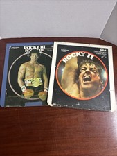 ROCKY II III Movie Sylvester Stallone CED RCA Video Disc Collection