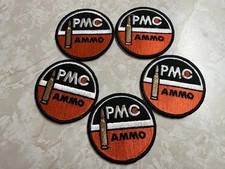 VINTAGE LOT OF 5 HUNTING / SHOOTING TYPE PATCHES NEW Lot #2 PMC AMMO