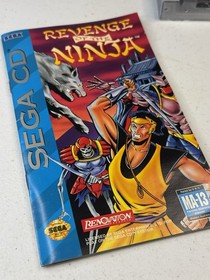 Revenge of the Ninja (Sega CD, 1994) CIB, Reg. Card, Tested