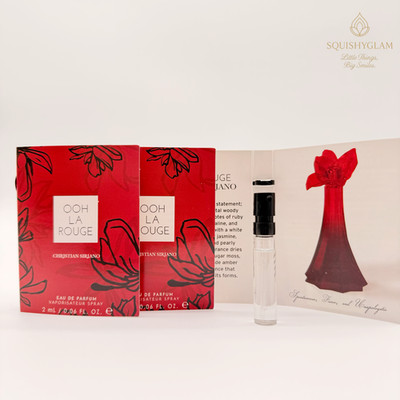 3 X CHRISTIAN SIRIANO OOH LA ROUGE  EAU DE PARFUM 0.06 FL OZ / 2 ML