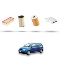 Hoffcar Wartungskit - 4 Filter FüR VW Touran (1T) 1.6 TDI 66KW Ab 2010