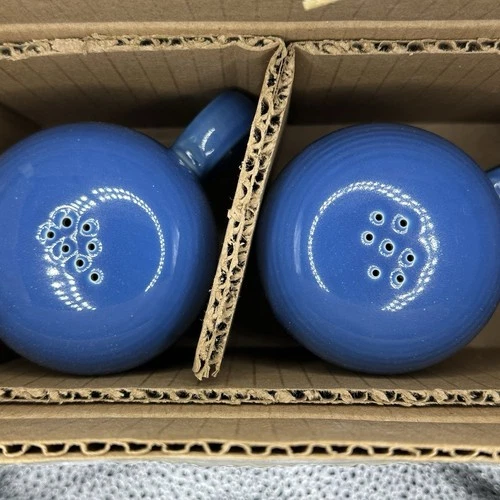 Homer Laughlin Fiesta Lapis Rangetop Salt Pepper Shakers USA New Open Box