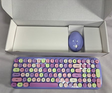 Candy XR Wireless Keyboard Mouse Combo MIXED PURPLE for Laptop Desktop PC