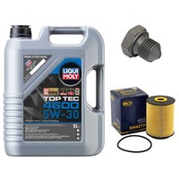 MotoröL Filter Set 5W-30 5 Liter + ÖLablassschraube FüR Audi Seat VW Golf II 1.9