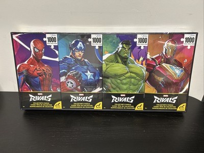 Marvel Rivals Puzzle Set Of 4 1,000 Pieces Spider Man, Captain