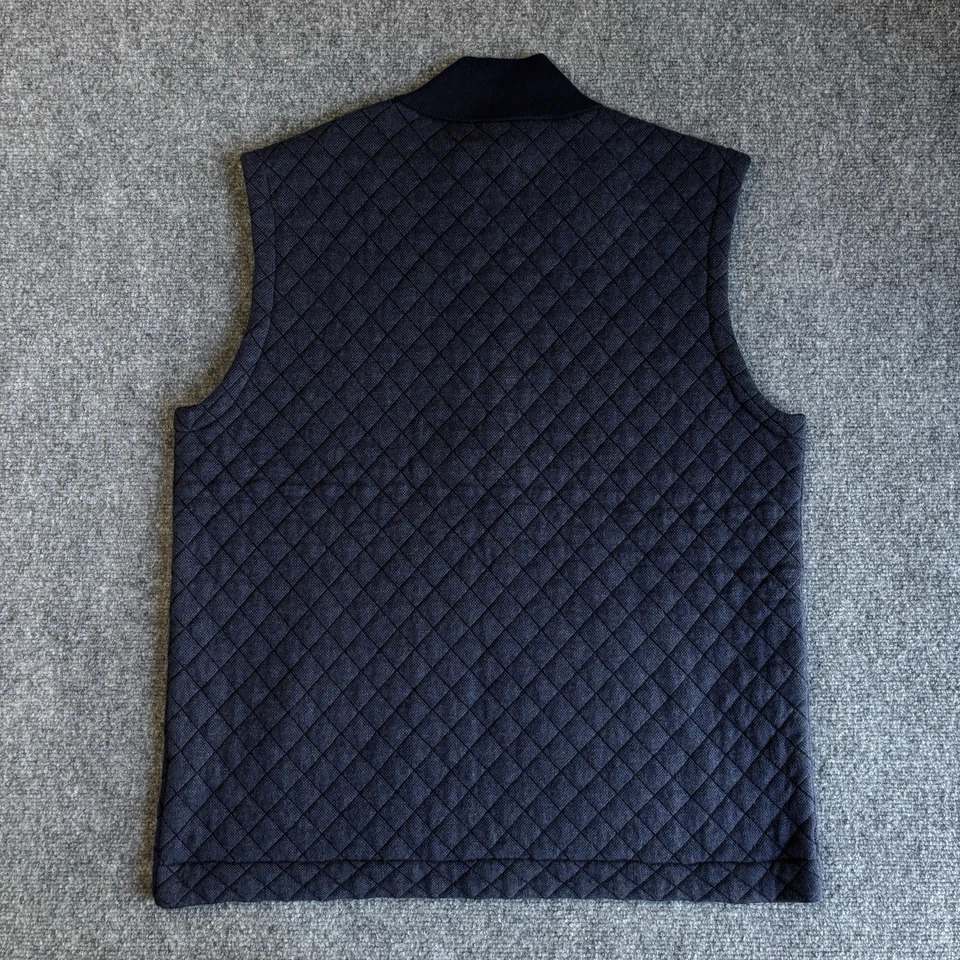 RLX Ralph Lauren Men’s Quilted Full Zip Golf Vest Navy Blue Size L $298 NWT - Image 2 of 4
