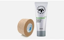 Curaderm BEC5 Cream and FREE 3M Micropore Tape _ Tape Color: Tan/Brown