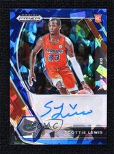 2021-22 Panini Prizm Draft Picks Blue Ice 18/75 Scottie Lewis #DP-SLE Auto 0q5m