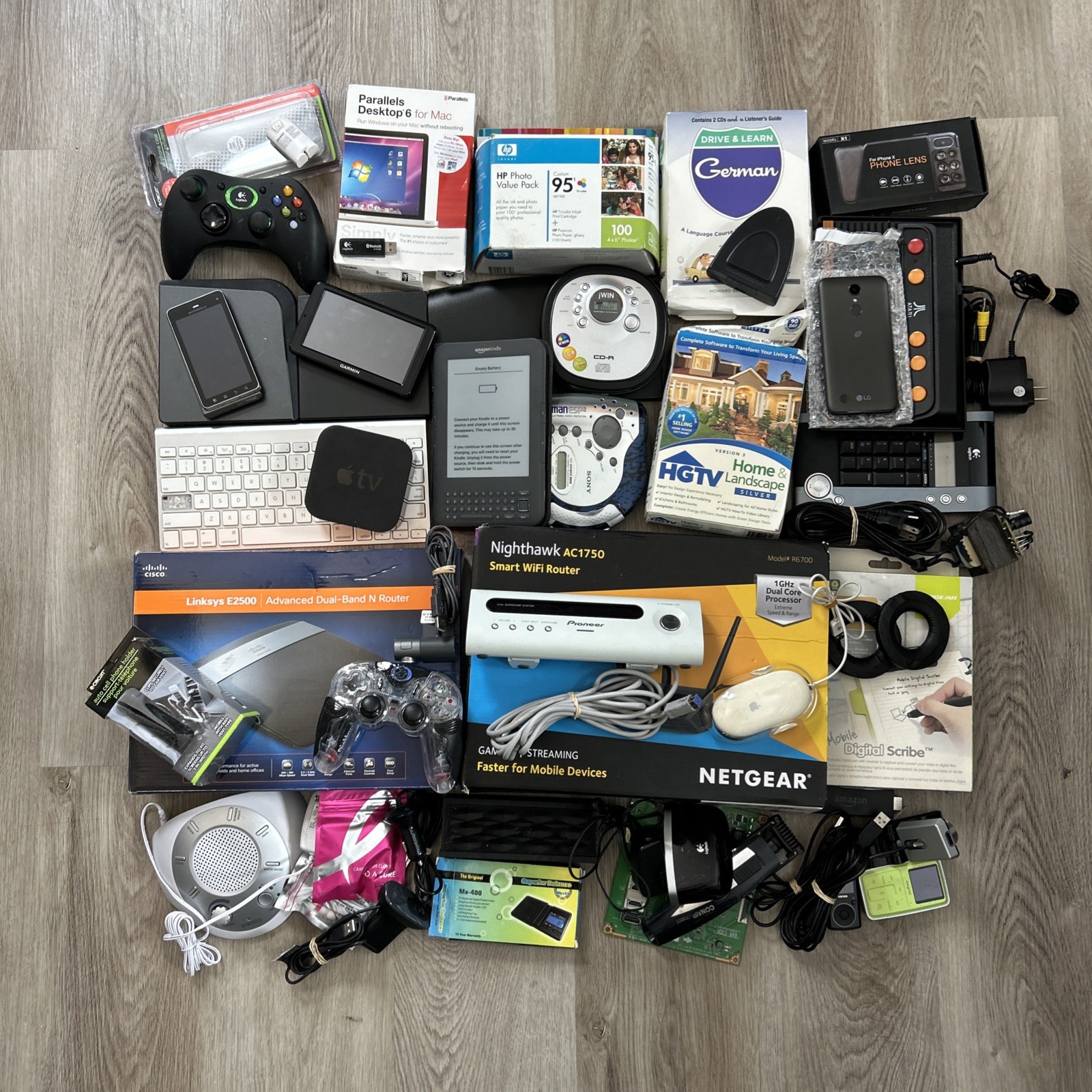 Electronics Reseller PARTS Lot Netgear HP Apple Sony Logitec