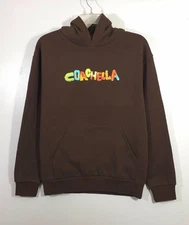 Coachella 2024 Hoodie Official Lineup Merch Brown Size S