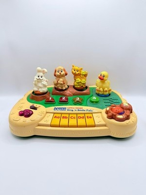 VTech Little Smart Sing 'n Smile Pals Piano Animal Lights and Music - Tested VTG