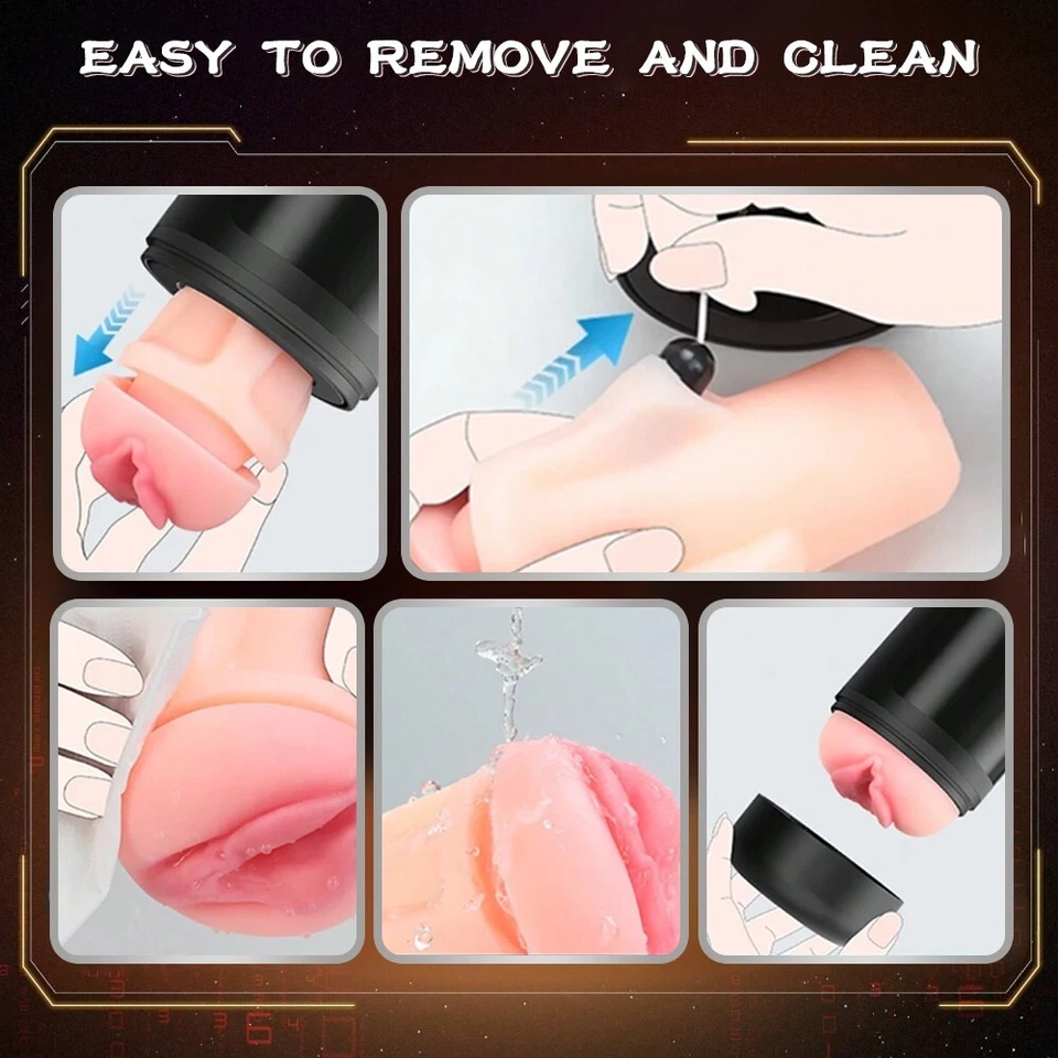 Male Masturbaters Automatic HandsFree Telescopic Cup Sucking Stroker Men Sex Toy - Image 4 of 4