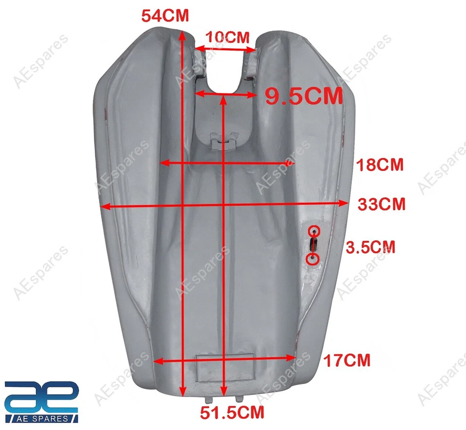 燃油气油箱带油箱适用于铃木 GT 500 摩托车 AE — 第 2/4 张图片
