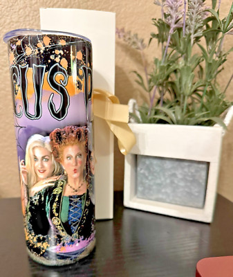 Hocus Pocus 20oz Stainless Steel Tumbler - Insulated Mug- Includes Straw 