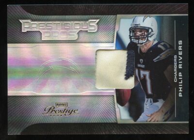 Philip Rivers 2008 Playoff Prestige Prestigious Pros Jersey Number Patch 17/25