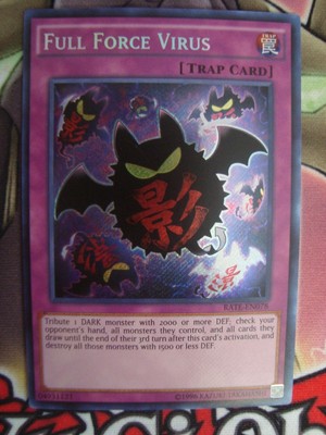 Yugioh Full Force Virus Rate En078 1st Secret X1 Yu Gi Oh Trading Card Game Lenka Creations Yu Gi Oh Individual Cards