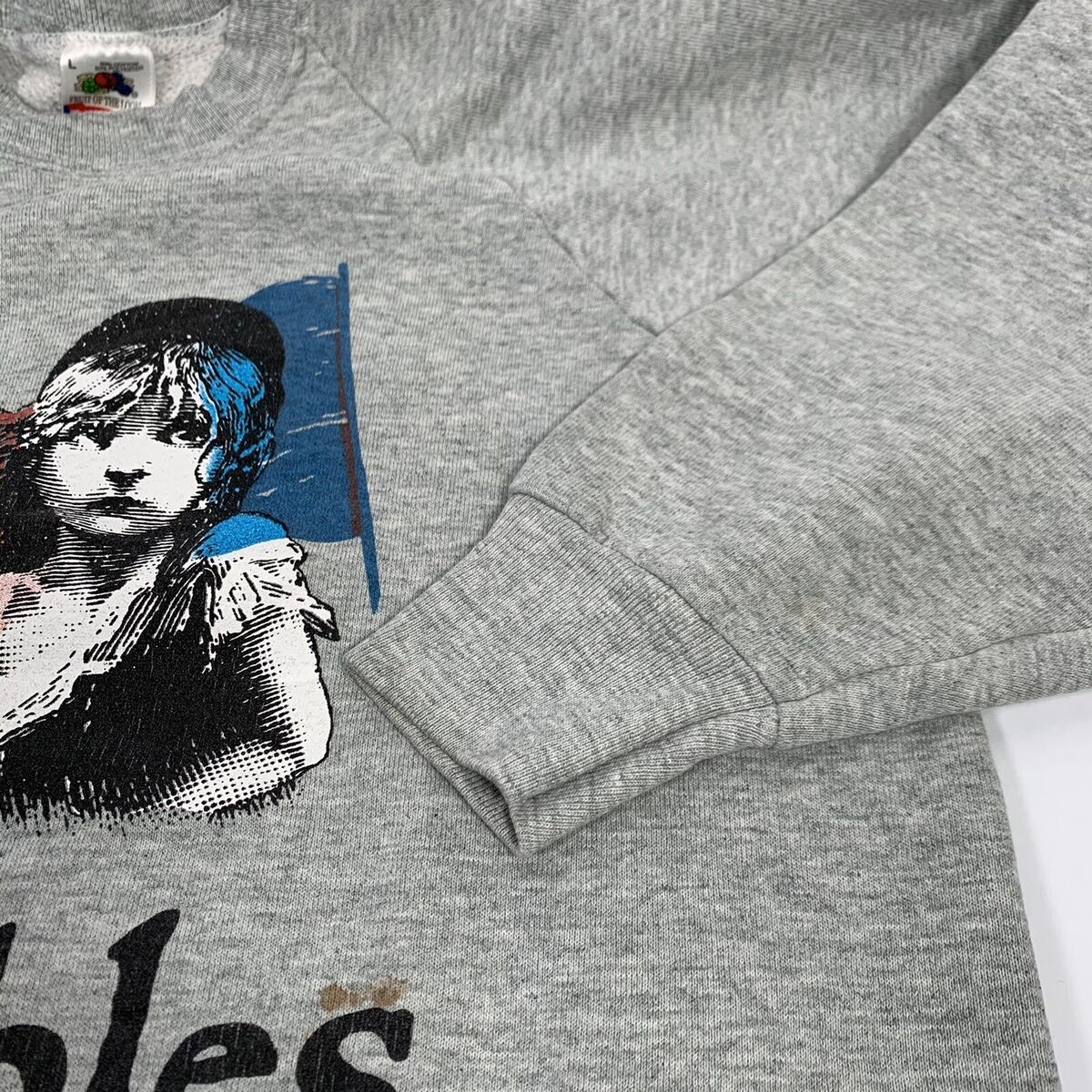 Vintage 1986 80s Les Miserables Crewneck Sweatshirt GREY Vintage 1986 80s Les Miserables Crewneck Sweatshirt GREY