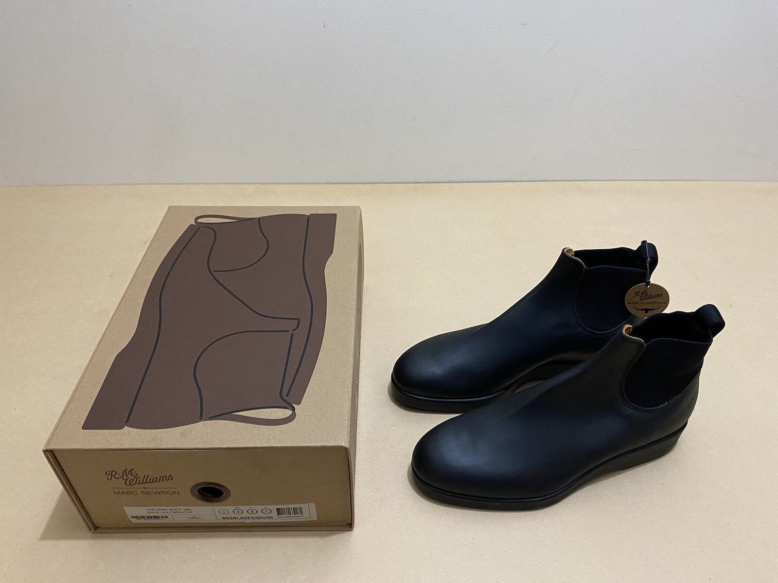 RM Williams x Marc Newson Leather Black 