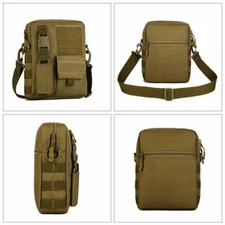 Tactical Shoulder Bag Nylon Messenger Sling Small Waist Bag Crossbody Casual Bag