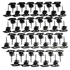 Electric Fencing Ribbon Insulators X10 (Screw In Poly Fence Holder Tape Rope)