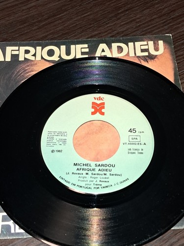Michel Sardou - Afrique Adieu 7/45 Promo Portugal PS 1982 Rare Vadeca - Imagen 4 de 6