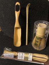 Ustensile de cérémonie du thé fouet en bambou avec pelle Chashaku et outils Matcha