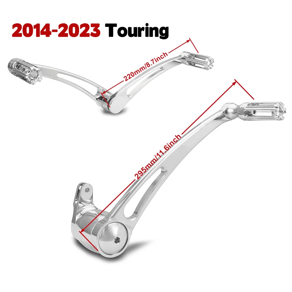 Brake Arm shifter pegs lever Chrome For harley touring Road Street Glide 2014-UP - Image 4 of 4