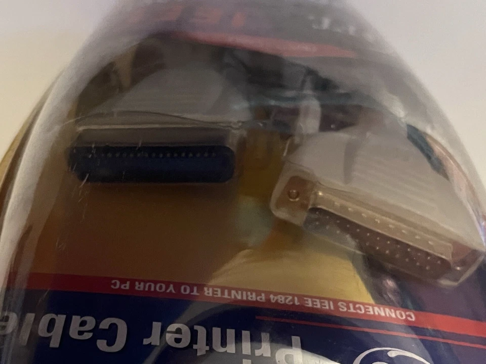 G.E. Printer Cable 6 foot - PC Compatible - New - Factory Sealed- IEEE 1284 Rare - Image 4 of 4