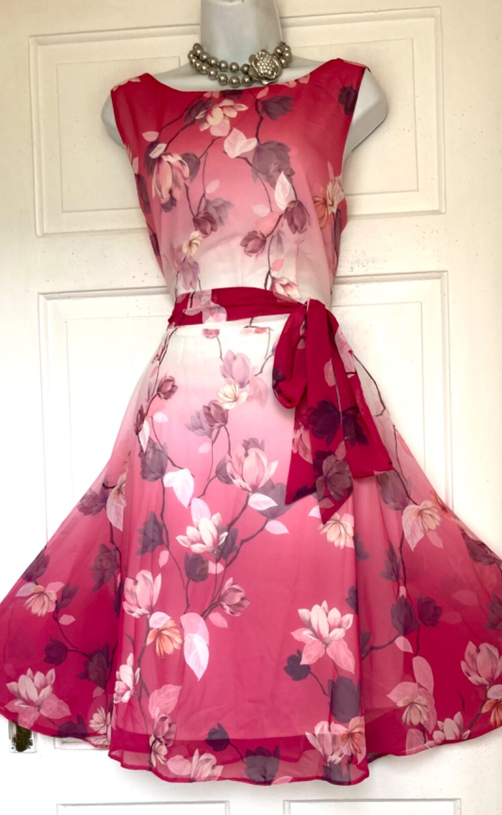 WALLIS FLORAL PRINT OCCASION PARTY DRESS SIZE 16 eBay