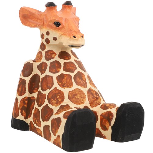 Giraffe Phone Holder Stand Cute Wooden Design for Home Decor - 第 4/10 張圖片