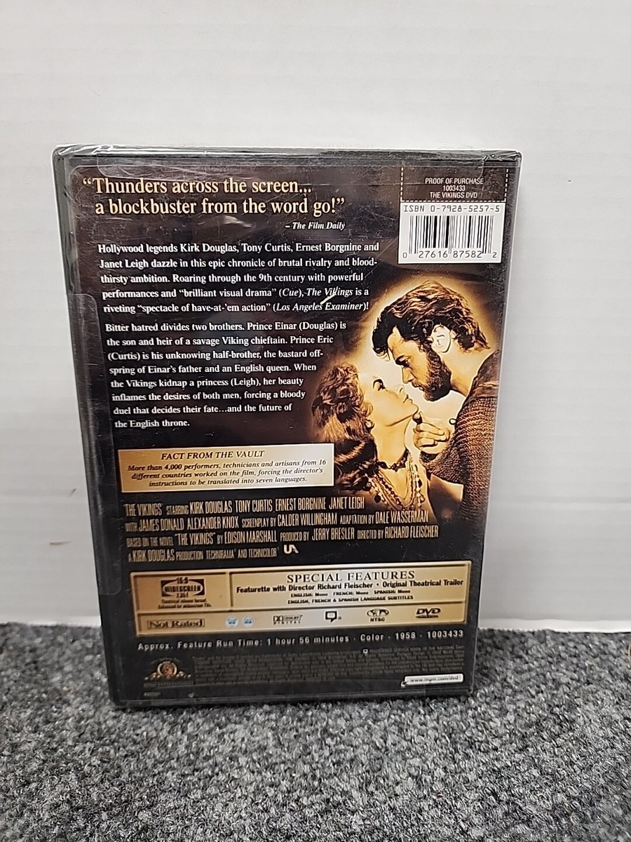 The Vikings (1958, DVD) Kirk Douglas + Tony Curtis. Brand New | eBay