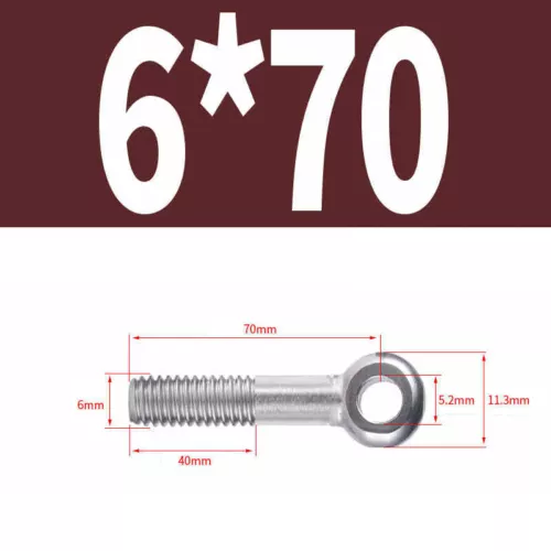 Augenschrauben DIN 444 A2 VA Edelstahl V2A Form B M5 M6 M8 M10 M12 Augenschraube - Bild 16 von 51