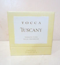 TOCCA TUSCANY TOMATO VINE WILD PRIMROSE CANDELA 10 OZ BOXED