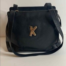 Paloma Picasso Dark Navy Shoulder Italian Bag