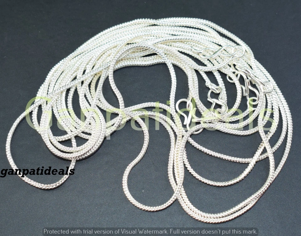 Lote de hasta 100 piezas collar colgante cadena plata 925 pulido cadena collar Foto 3 de 4