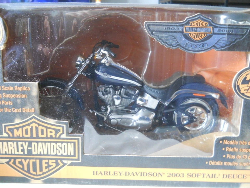 Ertl Harley Davidson 2003 Softail Deuce 1:10 Diecast - Image 2 of 3