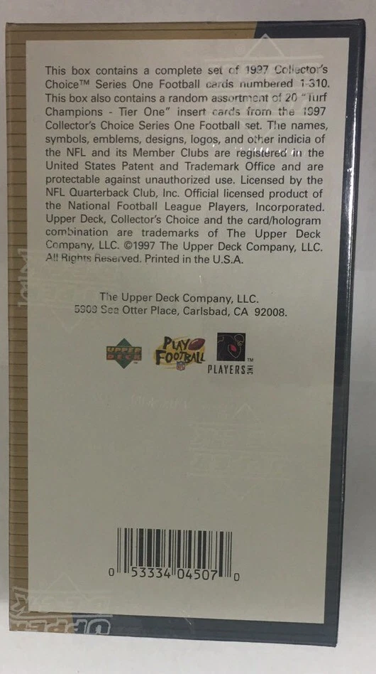 Футбольный набор 1997 Upper Deck Collector's Choice 330 карт коробка в заводской упаковке - Изображение 3 из 4