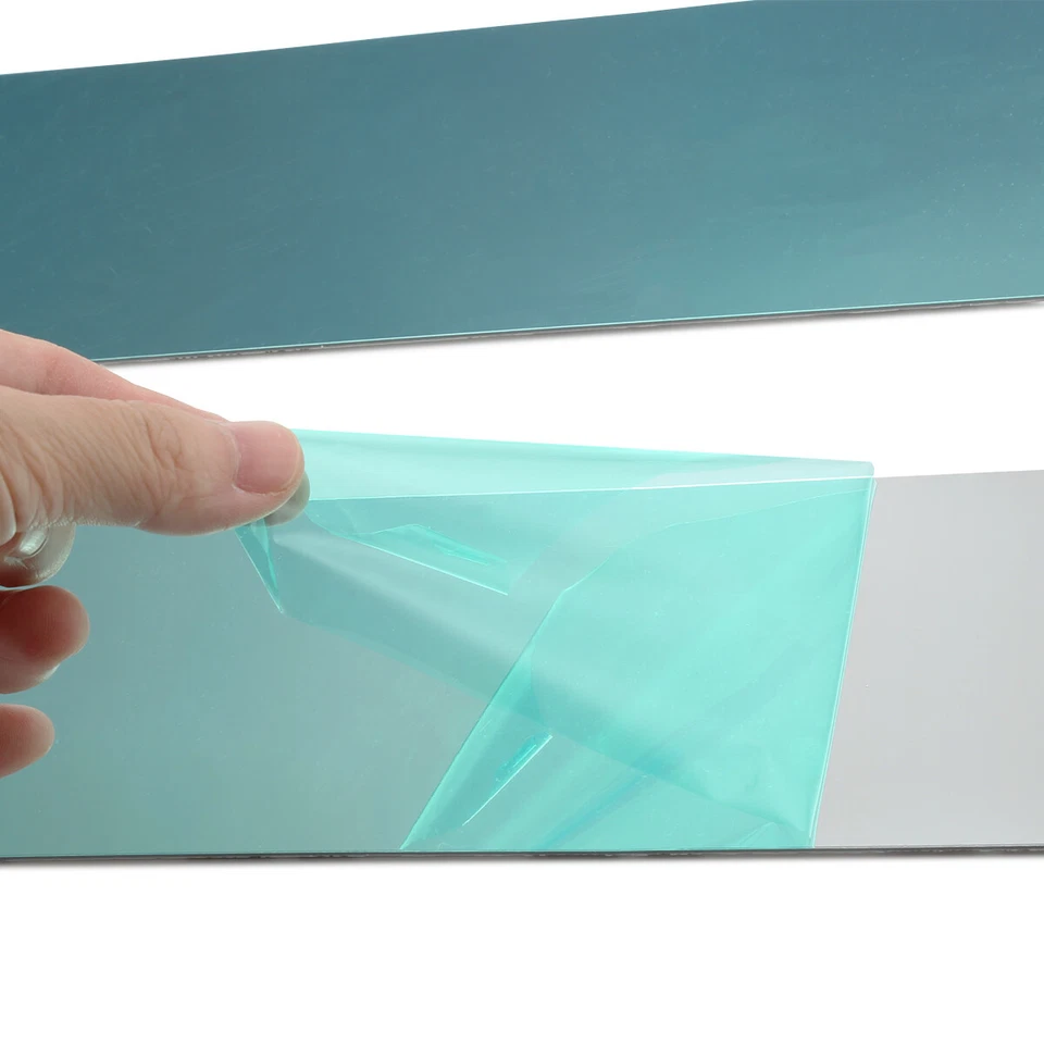 4 piezas aptas para Ford F-150 2004-14 extendida/súper cabina doble pilar poste moldura plateada Foto 4 de 4