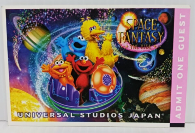 ticket card Space Fantasy The Ride Universal Studios japan Movie