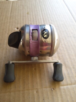 Zebco 33 Authentic Pupperish Color Excellent Condition Graphic Flames Very Rare