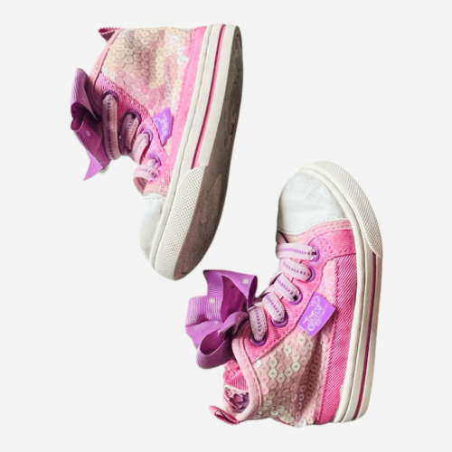Baby Girls Jojo Siwa Sequin High Top Sneakers - Sz 6 - Picture 1 of 1
